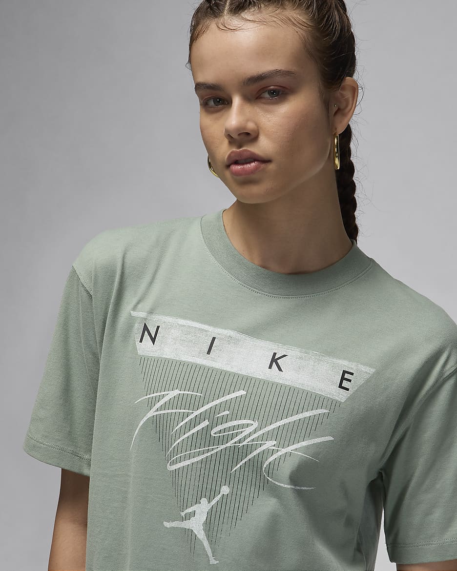 Playera estampada para mujer Jordan Flight Heritage